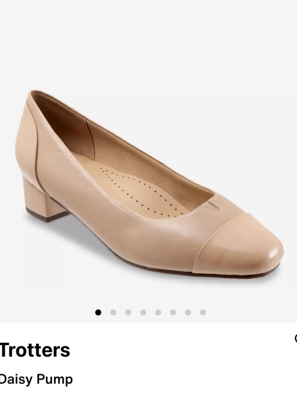 Trotters Daisy nude pumps size 8
